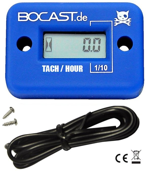 Drehzahlmesser + Stundenzähler BOC-BZ-02